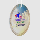 ソーシャルワーカーのユーモア オーナメント (正面)