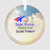ソーシャルワーカーのユーモア オーナメント (裏面)