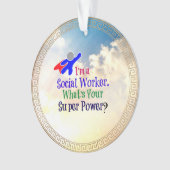 ソーシャルワーカーのユーモア オーナメント (正面)