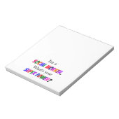 ソーシャルワーカーのユーモア ノートパッド (回転)