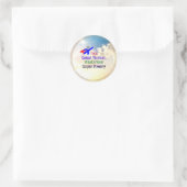 ソーシャルワーカーのユーモア ラウンドシール (バッグ)