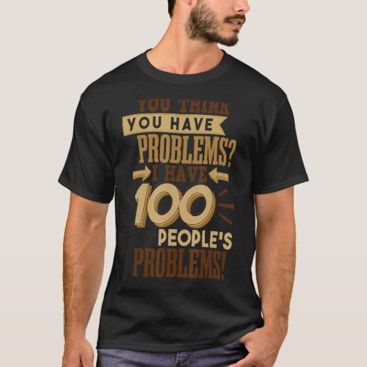 ソーシャルワーカーのユーモア Tシャツ (正面)