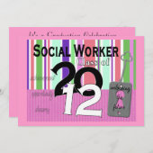 ソーシャルワーカーの卒業の招待状2012年 招待状 (正面/裏面)