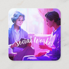 ソーシャルワーカーの名刺 スクエア名刺