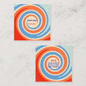 ソーシャルワーカーの名刺 スクエア名刺 (正面/裏面)