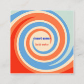 ソーシャルワーカーの名刺 スクエア名刺 (正面)