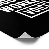 ソーシャルワーカーの声を使用しない ポスター (角)