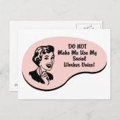 ソーシャルワーカーの声 ポストカード (正面/裏面)