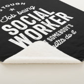 ソーシャルワーカーの役職のギフト シェルパブランケット (3/4)