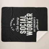 ソーシャルワーカーの役職のギフト シェルパブランケット (正面(横))