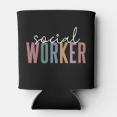 ソーシャルワーカーの感謝と卒業祝い 缶クーラー (裏面)