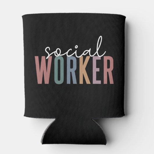 ソーシャルワーカーの感謝と卒業祝い 缶クーラー (裏面)