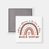 ソーシャルワーカーの感謝の卒業式の贈り物 マグネット (正面/裏面)