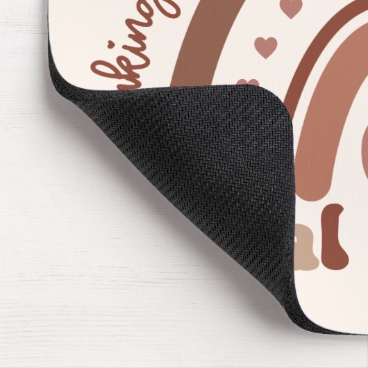 ソーシャルワーカーの感謝の気持ち卒業社会活動 マウスパッド (コーナー)