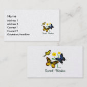 ソーシャルワーカーの蝶 名刺 (正面/裏面)