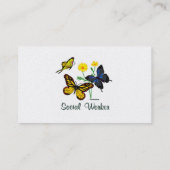 ソーシャルワーカーの蝶 名刺 (裏面)