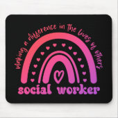 ソーシャルワーカーの評価と卒業 マウスパッド (正面)