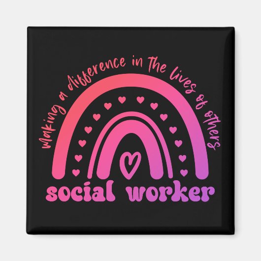 ソーシャルワーカーの評価と卒業 マグネット (正面)