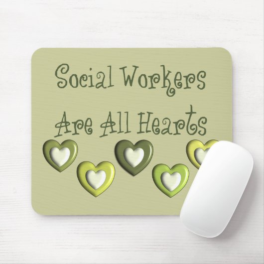 ソーシャルワーカーはすべてのハートのギフトです マウスパッド (マウス)