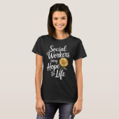 ソーシャルワーカーは希望を生きる Tシャツ (正面フル)