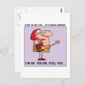 ソーシャルワーカーは私にとって良い仕事だ ポストカード (正面/裏面)