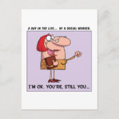 ソーシャルワーカーは私にとって良い仕事だ ポストカード (正面)