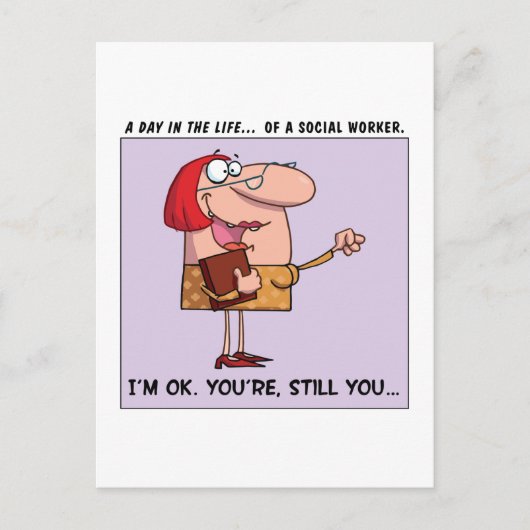 ソーシャルワーカーは私にとって良い仕事だ ポストカード (正面)