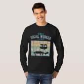 ソーシャルワーカーは簡単 ソーシャルワーカー Tシャツ (正面フル)