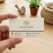 ソーシャルワーカーエレガント – ツリー記号 名刺