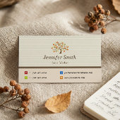 ソーシャルワーカーエレガント – ツリー記号 名刺