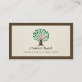 ソーシャルワーカーエレガント – ツリー記号 名刺 (裏面)