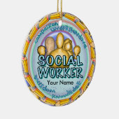 ソーシャルワーカーオーナメント セラミックオーナメント (右)
