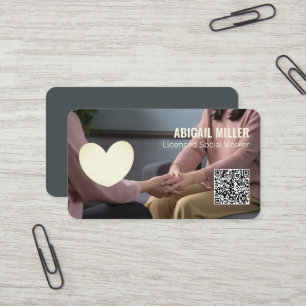 ソーシャルワーカーカスタムのQR 名刺