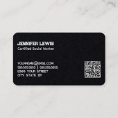 ソーシャルワーカーカスタムのQR 名刺 (裏面)