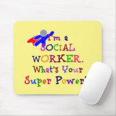 ソーシャルワーカーカラフルデザイン マウスパッド (マウス)