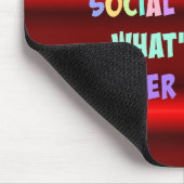 ソーシャルワーカーカラフルデザイン マウスパッド (コーナー)