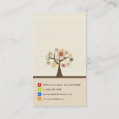 ソーシャルワーカースタイリッシュ – 自然テーマ 名刺 (裏面)