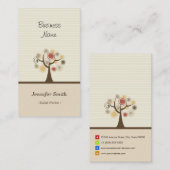 ソーシャルワーカースタイリッシュ – 自然テーマ 名刺 (正面/裏面)