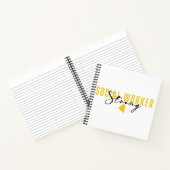 ソーシャルワーカーストロングブラック金ゴールド ノートブック (内部)