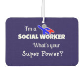 ソーシャルワーカースーパーヒーロー カーエアーフレッシュナー (正面)