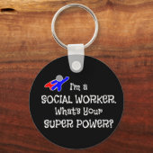 ソーシャルワーカースーパーヒーロー キーホルダー (正面)