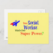 ソーシャルワーカースーパーヒーロー ポストカード (正面/裏面)