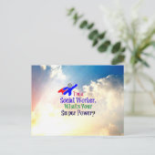 ソーシャルワーカースーパーヒーロー ポストカード (スタンド正面)