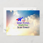 ソーシャルワーカースーパーヒーロー ポストカード (正面/裏面)
