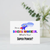 ソーシャルワーカースーパーヒーロー ポストカード (スタンド正面)