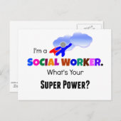 ソーシャルワーカースーパーヒーロー ポストカード (正面/裏面)