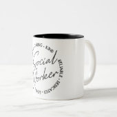 ソーシャルワーカーツートーンコーヒーマグ ツートーンマグカップ (正面右)