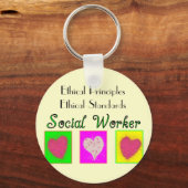 ソーシャルワーカー倫理原則 – 倫理基準 キーホルダー (正面)