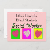 ソーシャルワーカー倫理原則 – 倫理基準 ポストカード (正面/裏面)