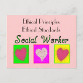 ソーシャルワーカー倫理原則 – 倫理基準 ポストカード (正面)